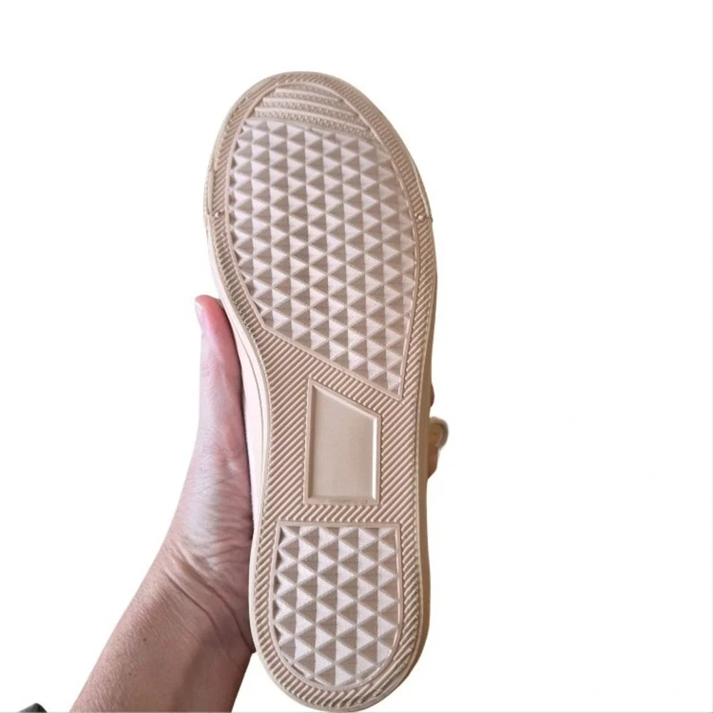 Summer Walking Shoe Feminine Size 9 Pink‎ Sneaker Suede Lace Up Blush Coquette